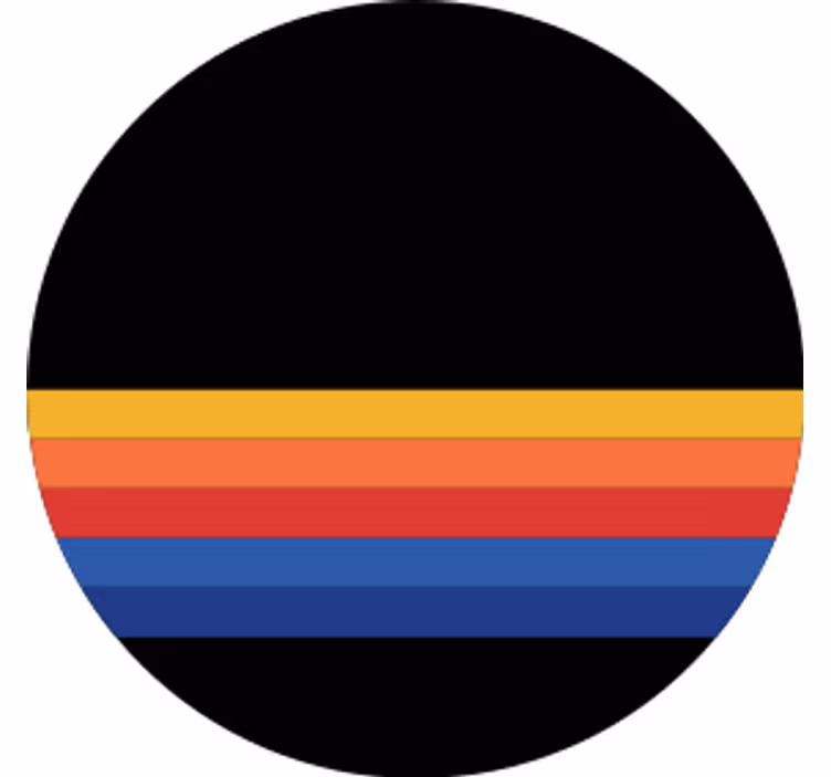 Podmetač za čaše u šarenom prugastom uzorku - TenStickers