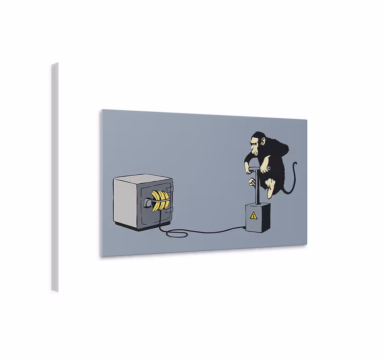 Slika na platnu umjetnost majmunski detonator - TenStickers