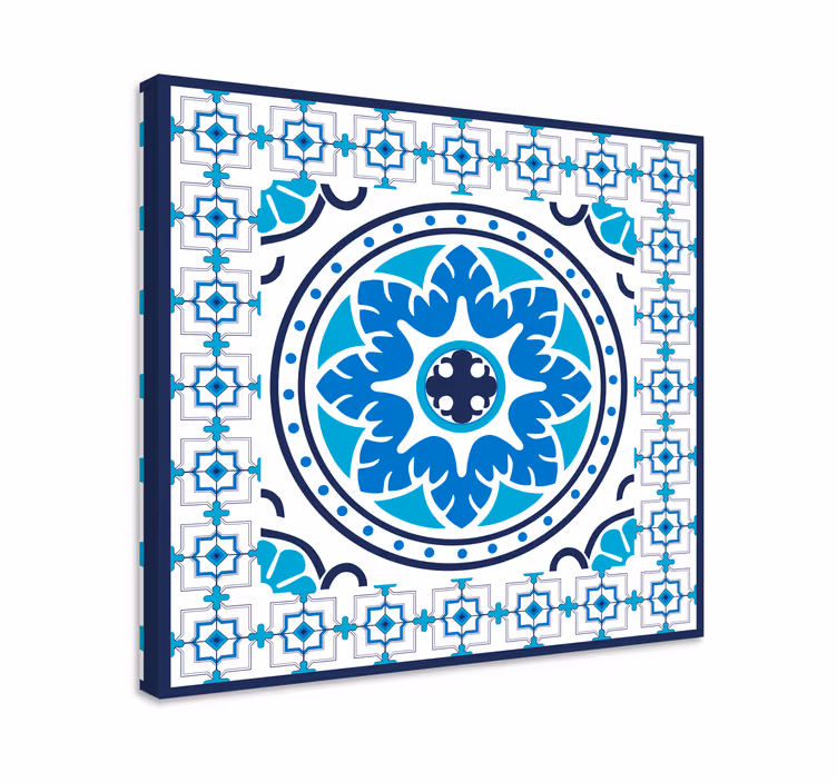 Plava slika plavih pločica - TenStickers