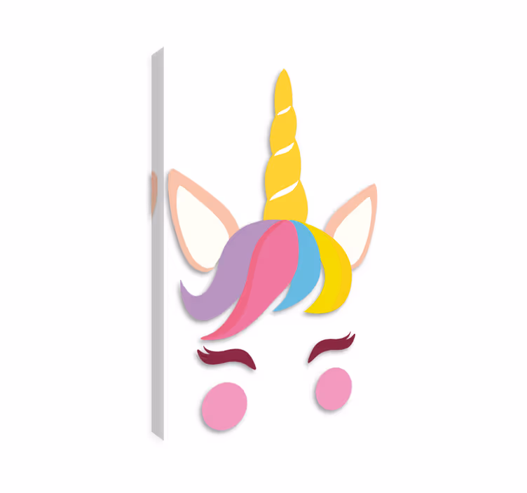 Slika na platnu jednorog set unicornio (iphone) - TenStickers