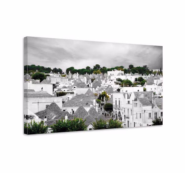 Otisci na platnu grada alberobello trulli - TenStickers