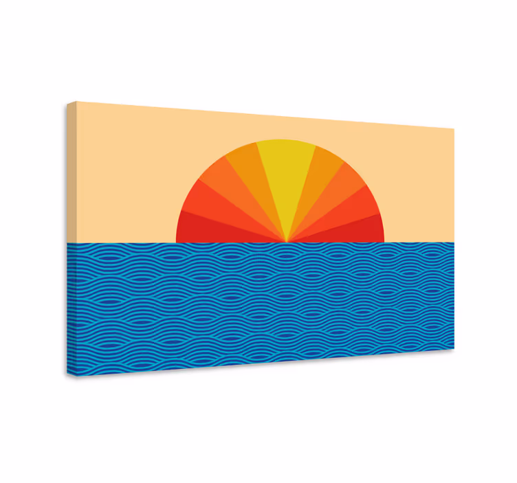 Slika na platnu berba odraz zalaska sunca - TenStickers