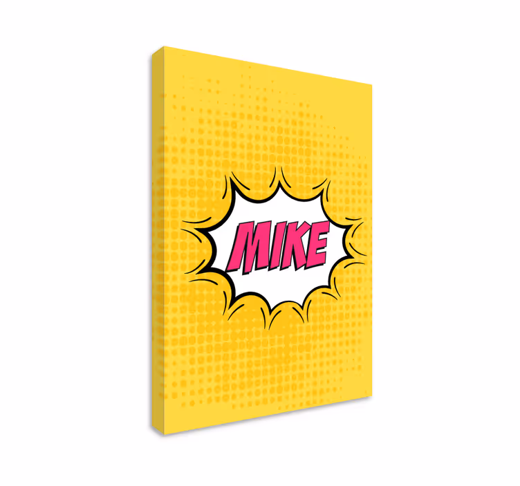 Ime stripa personalizirano platno - TenStickers