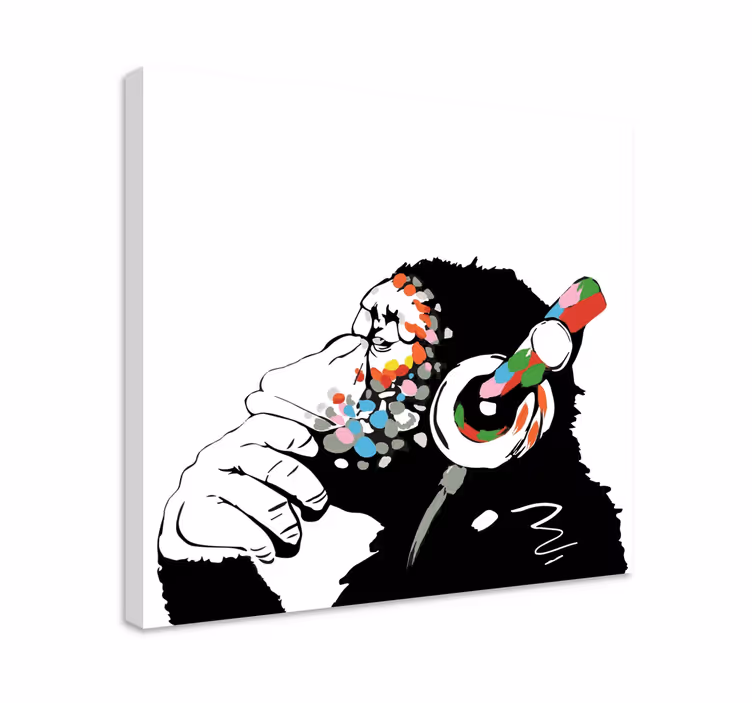 Mono banky música glazba umjetnost na platnu - TenStickers