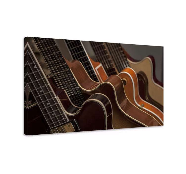 Slika na platnu muzika zbirka gitara krupni plan - TenStickers