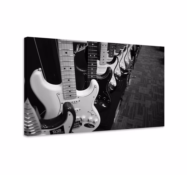 Guitarras electricas glazba platno umjetnost - TenStickers