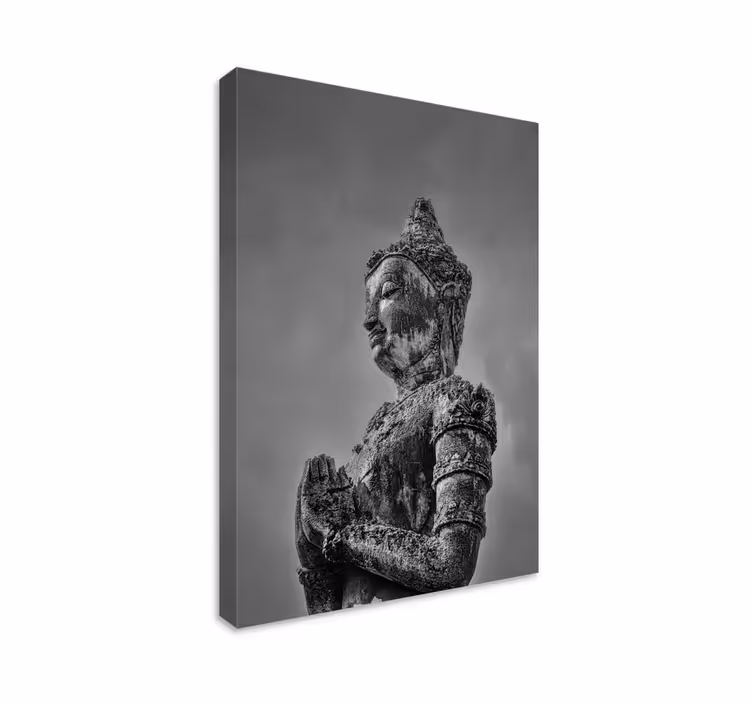 Zidna umjetnost od sivog buddha platna - TenStickers