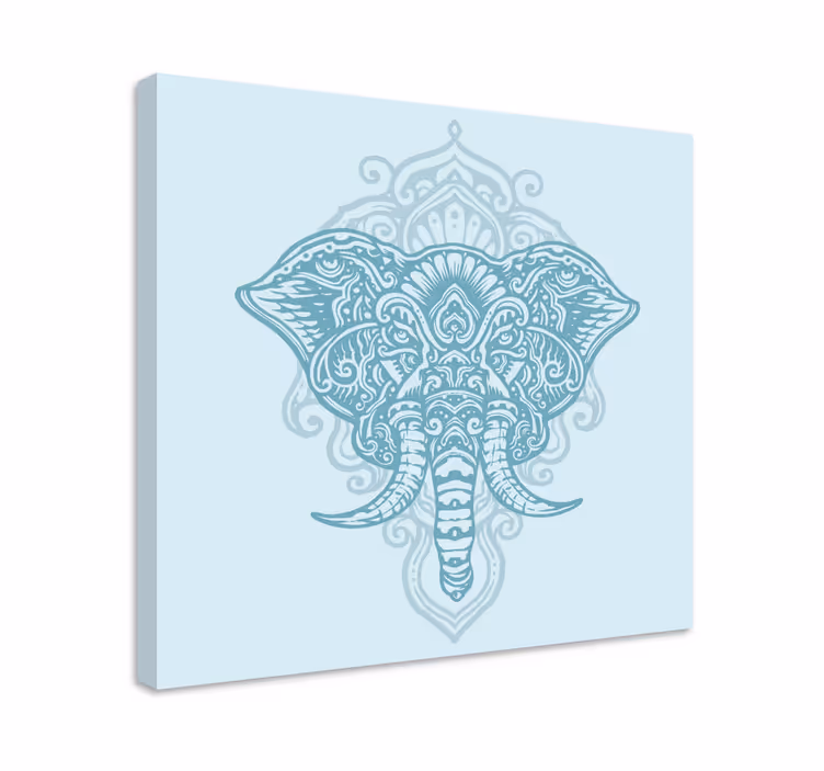 Slon mandala platno zidna umjetnost - TenStickers