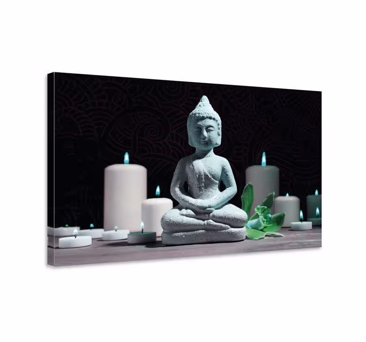 Slika na platnu buda kip za meditaciju - TenStickers