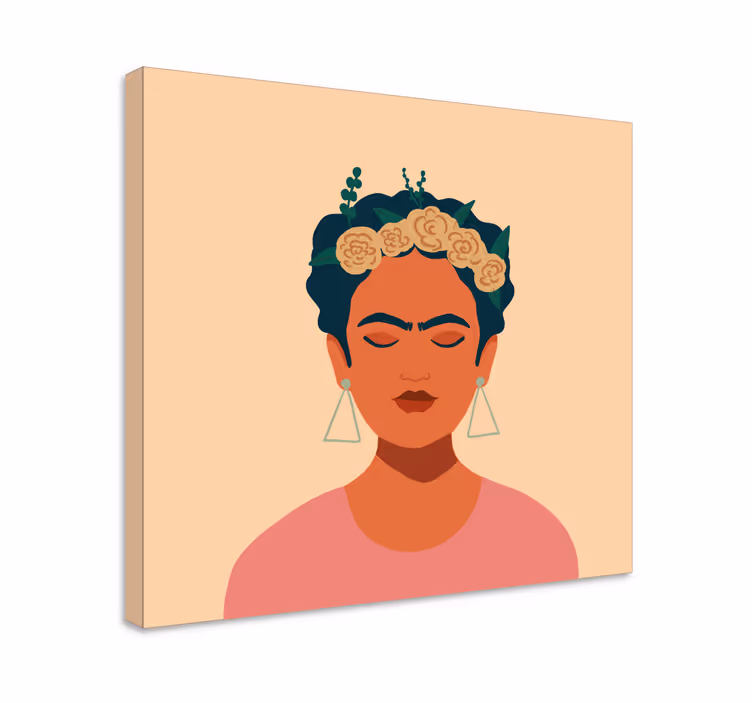 Otisci platna s likom frida khalo - TenStickers