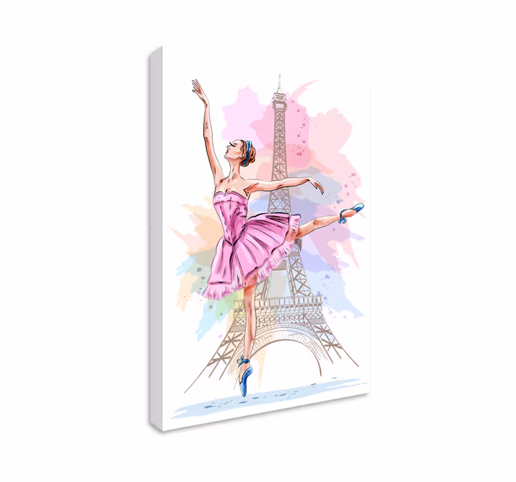 Balerina u pariskom platnu - TenStickers