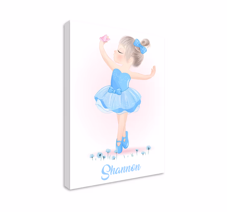 Plavi personalizirani plesni zidni print - TenStickers