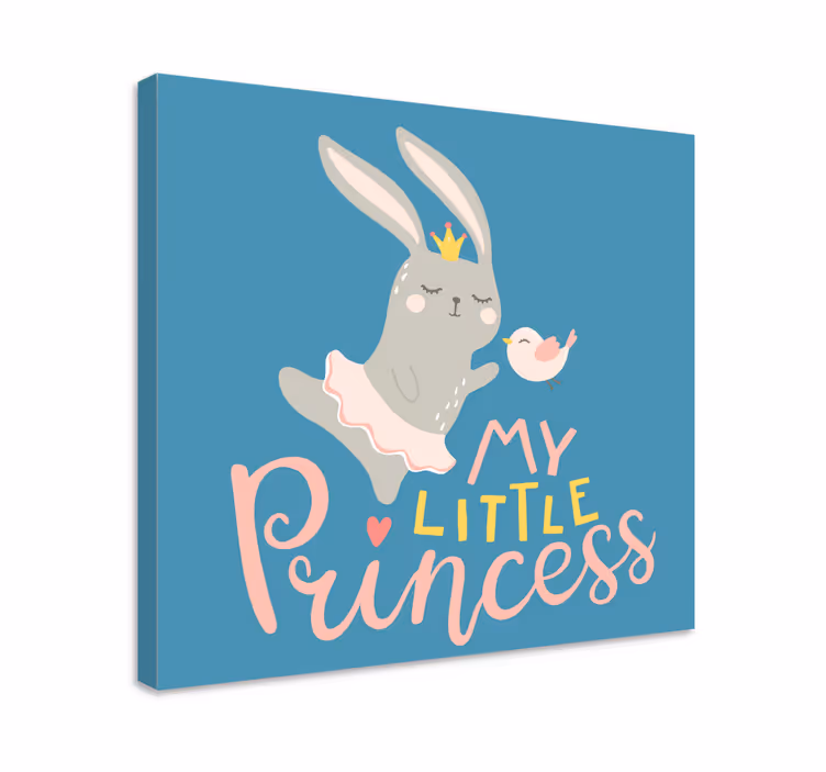 Bebe conejo frase mi princesa vrtić platno - TenStickers