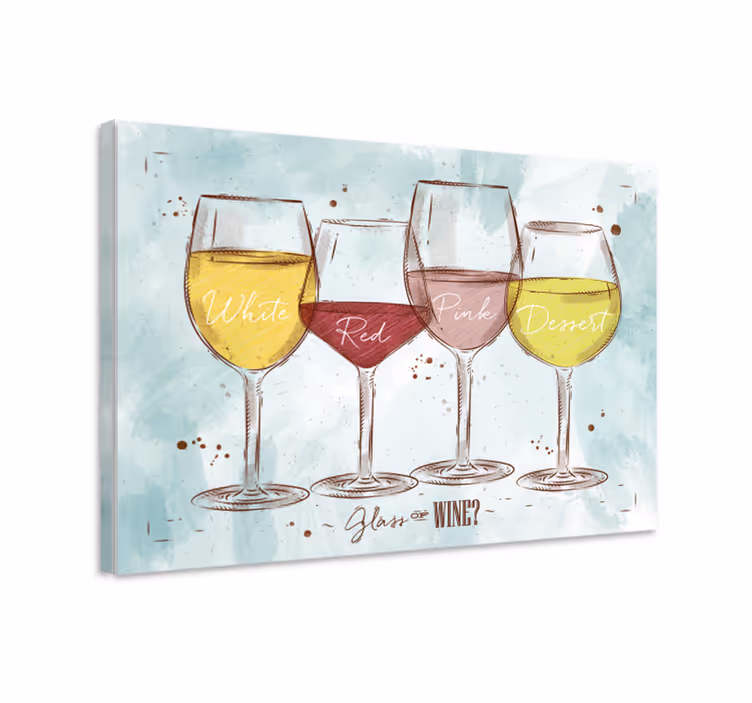 Rustico vino rustikalna umjetnost na platnu - TenStickers