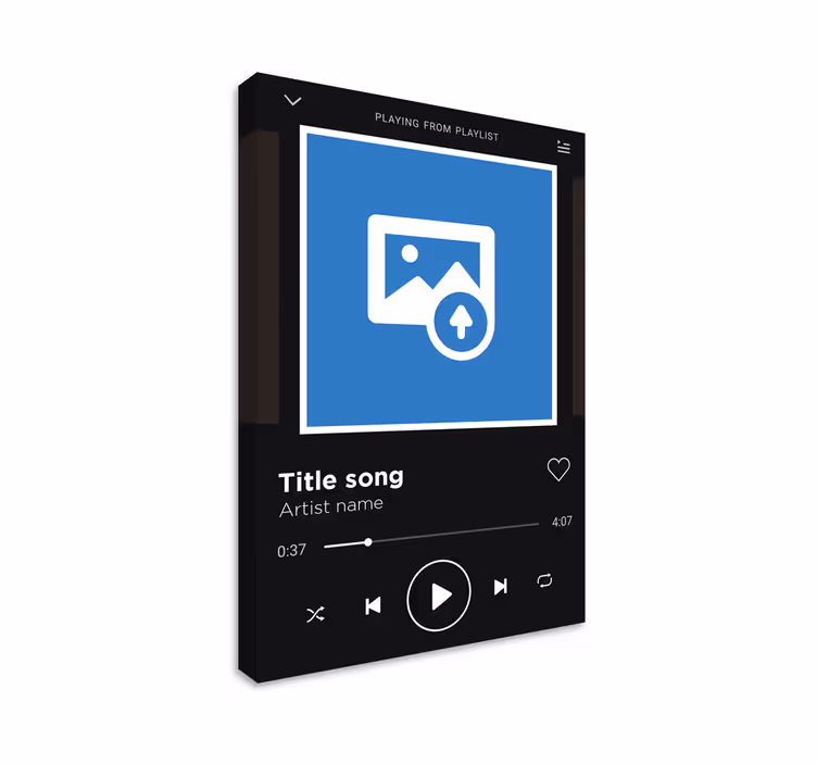 Spotify glazba svirajući umjetnost platna - TenStickers