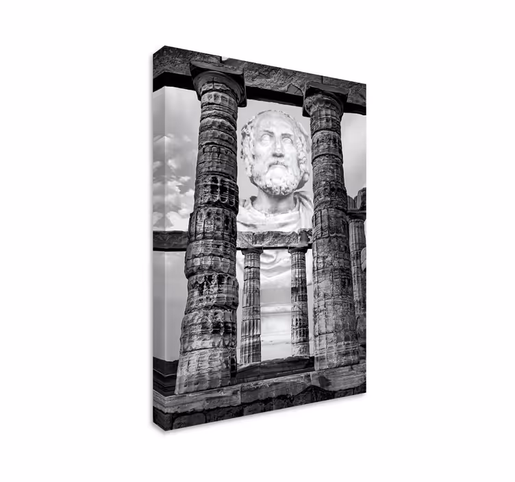 Slika na platnu gradova ruševine drevnih skulptura - TenStickers