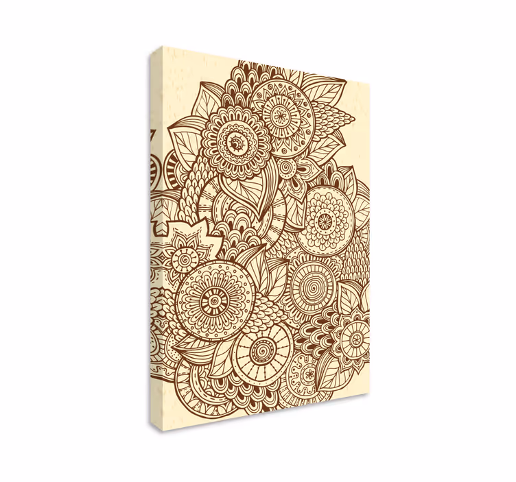 Mandala geometrijski uzorak mandala platno umjetnost - TenStickers