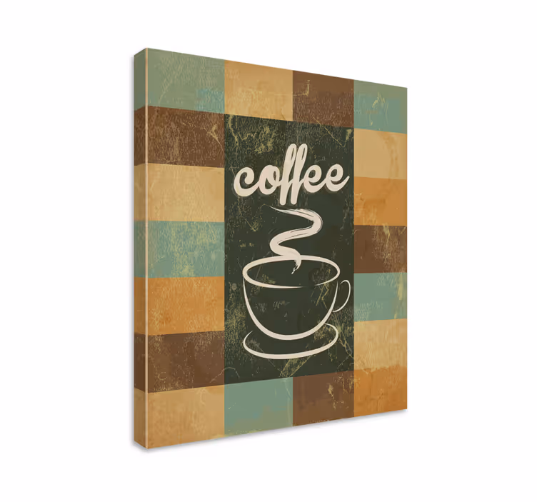 Caffe bar ispis na platnu - TenStickers