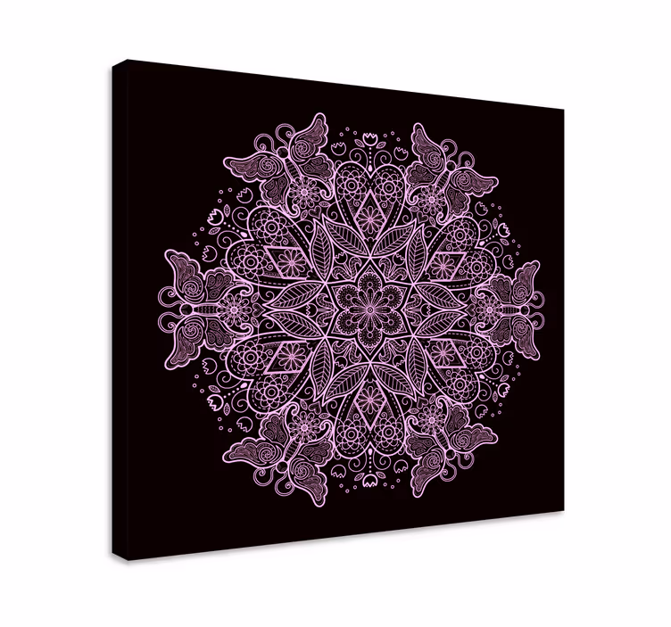 Leptir mandala leptir platno zidna umjetnost - TenStickers