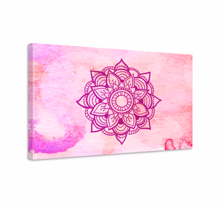 Slika na platnu mandala elaboratna botanička mandala - TenStickers