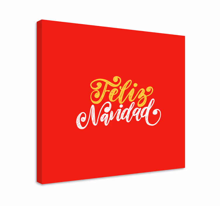 Slika na platnu citati feliz navidad čestitka - TenStickers