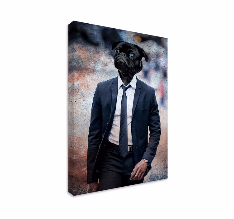 Slika na platnu psi dapper pasji portret - TenStickers
