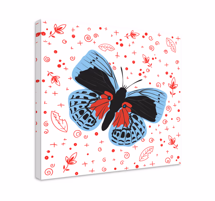 Slika na platnu leptir svijetli dizajn leptira - TenStickers