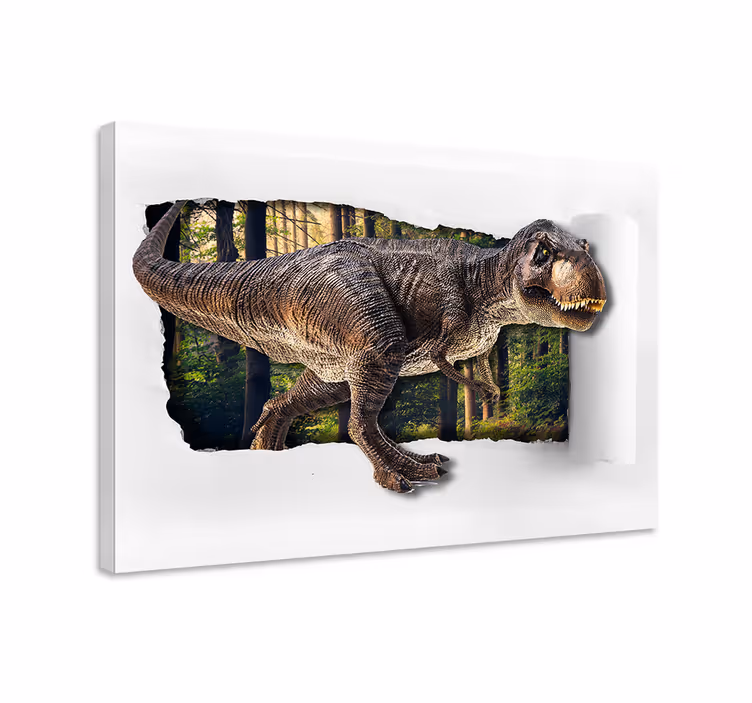 3d otisci platna dinosaura - TenStickers