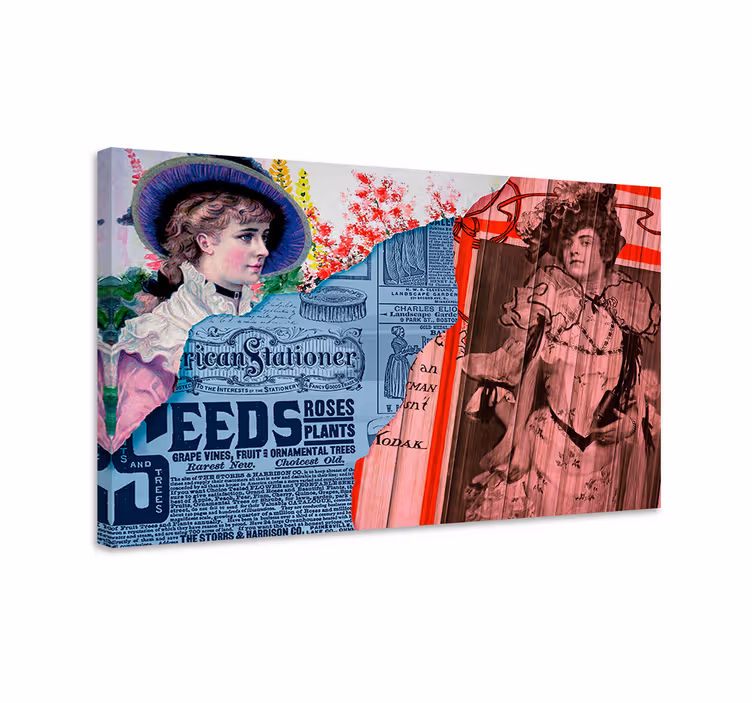 Slika na platnu elegantan vintage modni portreti - TenStickers