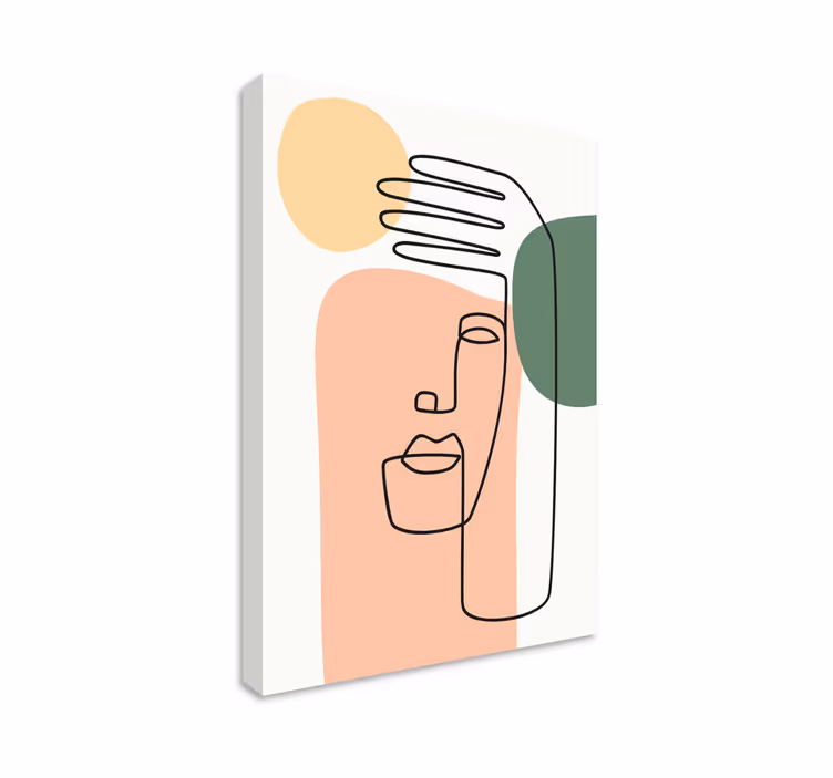 Suvremeni minimalistički crteži na platnu - TenStickers