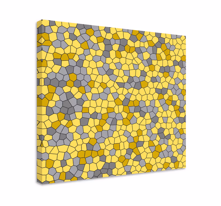 Slika na platnu geometrijski uzorak sa saćem - TenStickers