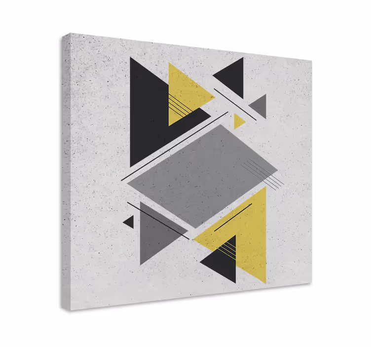 Slika na platnu geometrijski raspored oblika - TenStickers