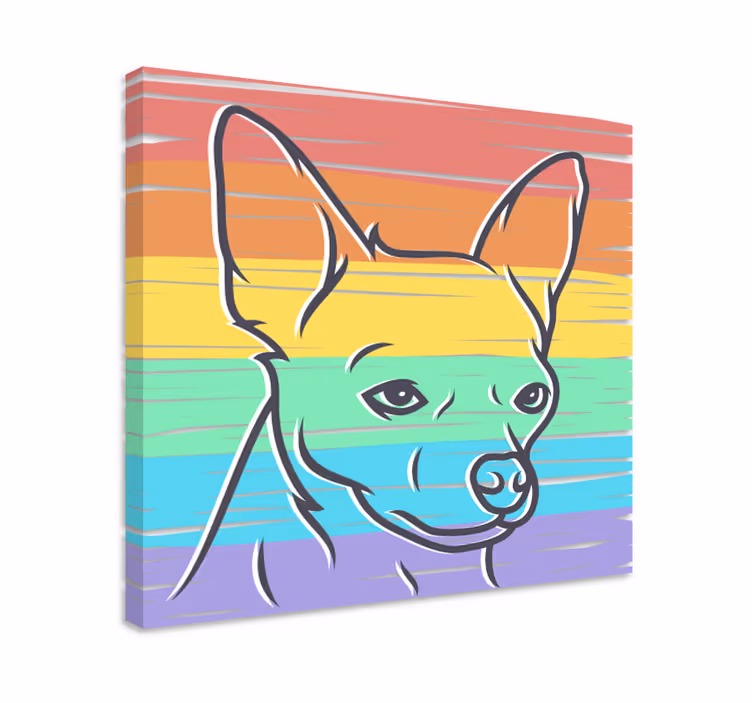 Slika na platnu psi stilizirani portret psa - TenStickers