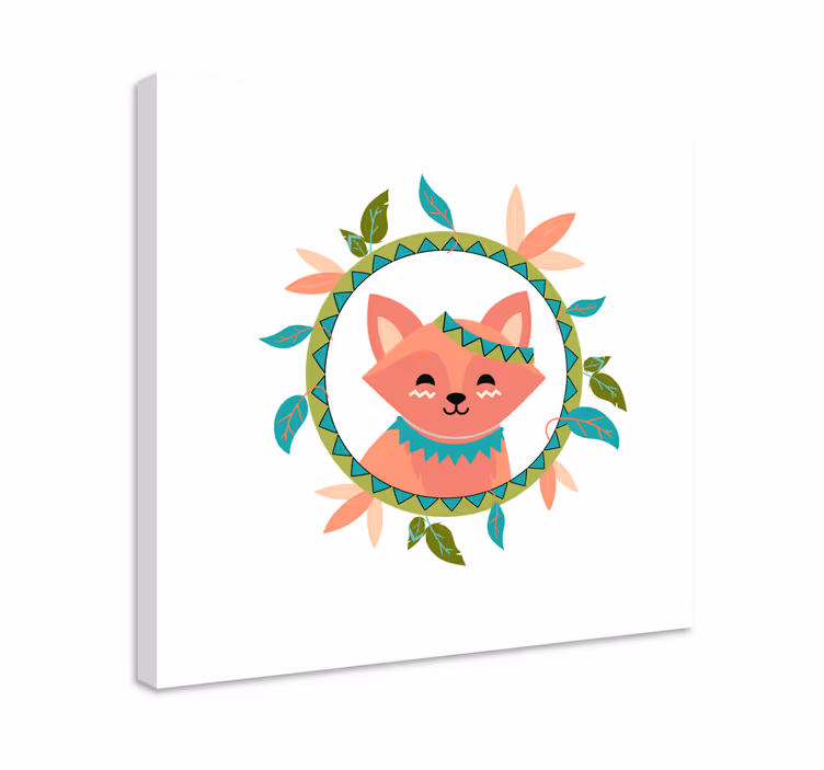 Slika na platnu mačke s šarmantnim lisicom - TenStickers