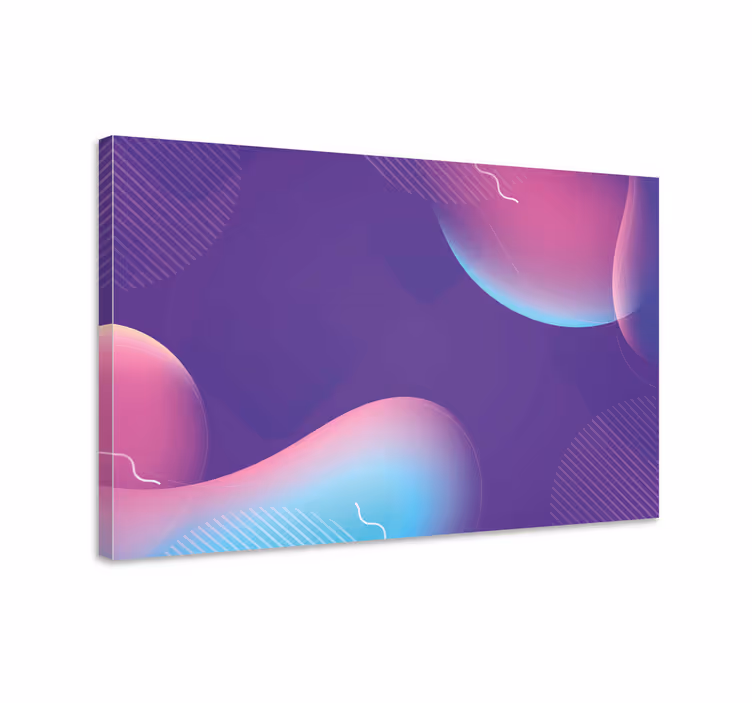 Slika na platnu moderna apstraktni fluidni oblici - TenStickers