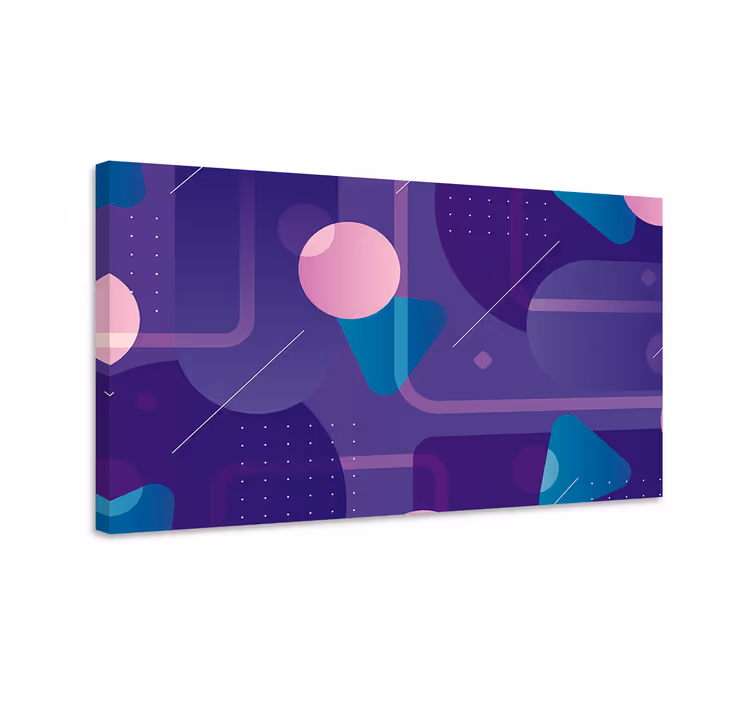 Slika na platnu geometrijski apstraktni oblici - TenStickers