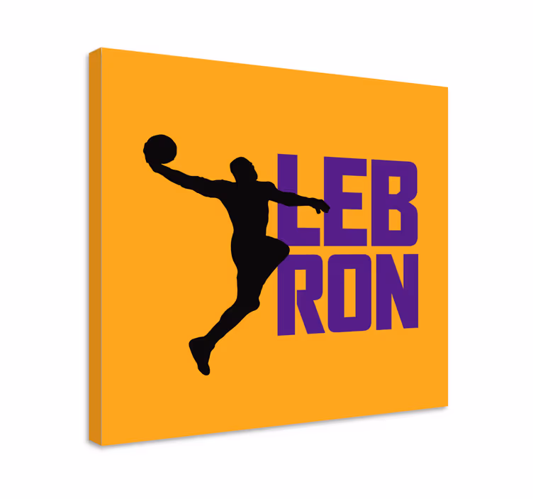 Lebron james cool košarkaški tinejdžerski otisci platna - TenStickers