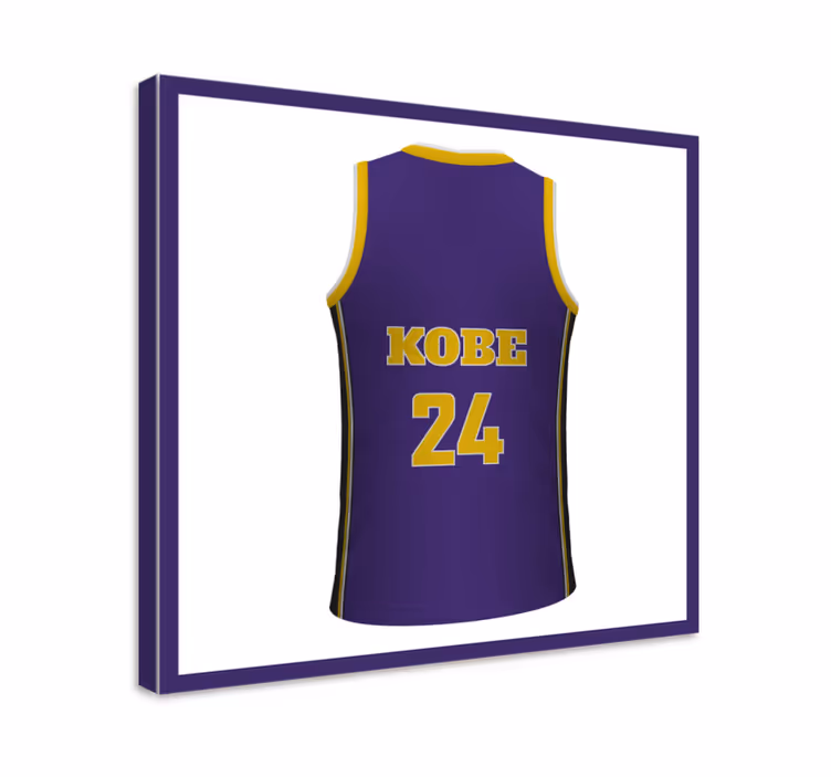 Slika na platnu sport personalizirana bastekball majica - TenStickers