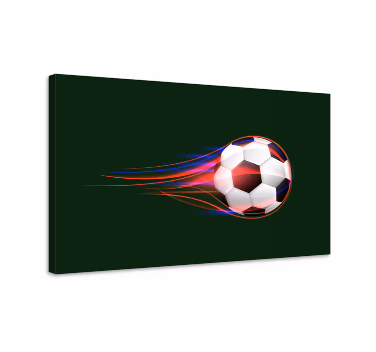 Slika na platnu sport dinamična nogometna lopta - TenStickers