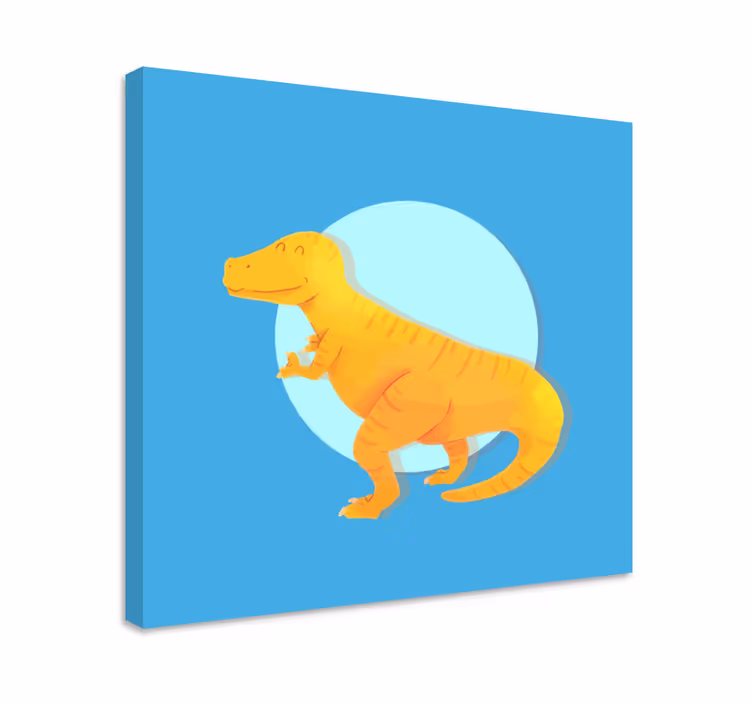 Slika na platnu dinosauri veseli t-rex - TenStickers