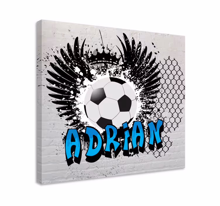 Slika na platnu sport s dizajnom inspiriranim nogometom - TenStickers