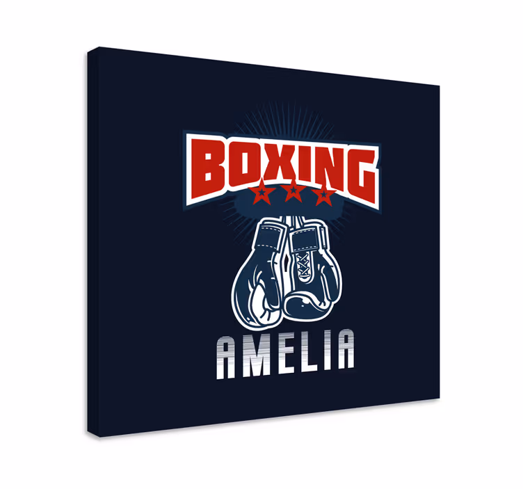 Slika na platnu sport s emblemom boksačkih rukavica - TenStickers