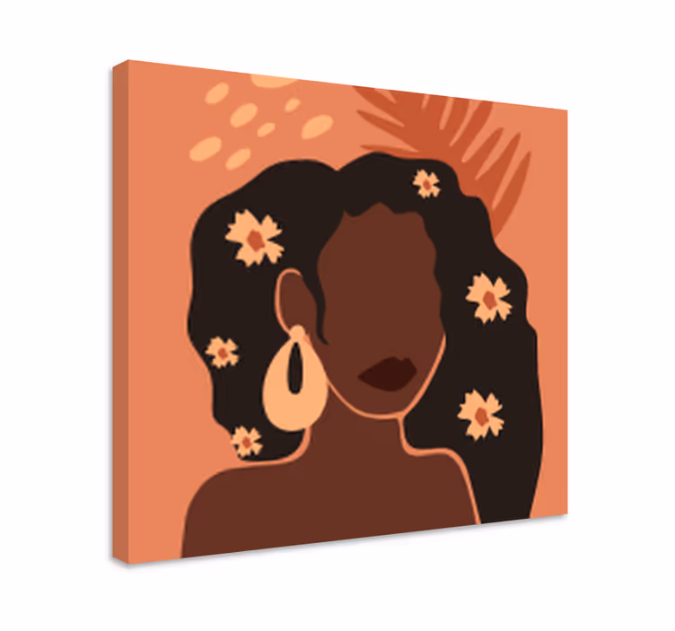 Slika na platnu ljudi i likovi elegantna silueta žene - TenStickers