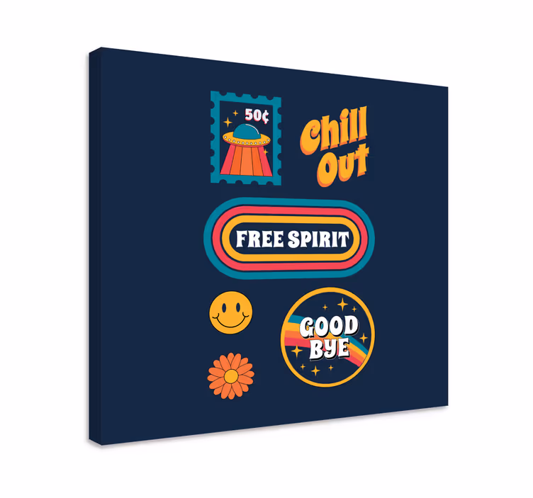 Slika na platnu drugi tekst opušteni slobodni duh - TenStickers