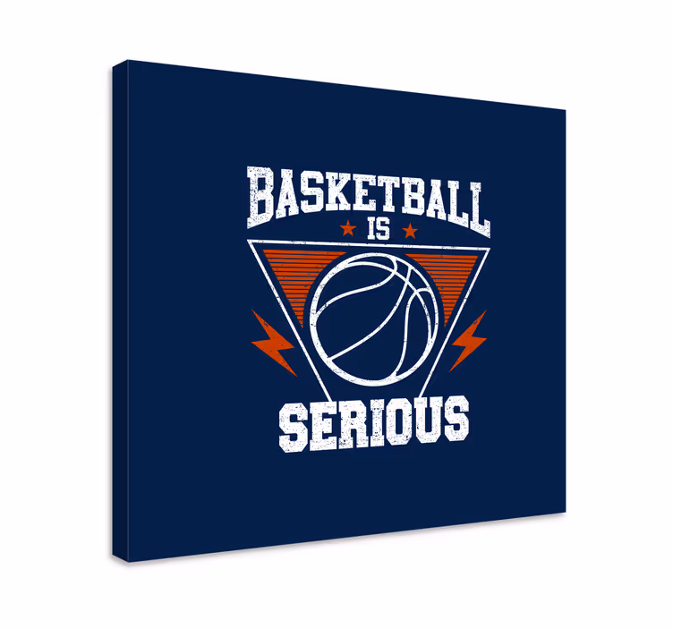 Slika na platnu sport košarka je ozbiljna - TenStickers