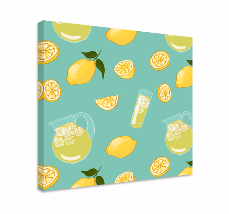 Slika na platnu voće osvježavajuća limunada - TenStickers