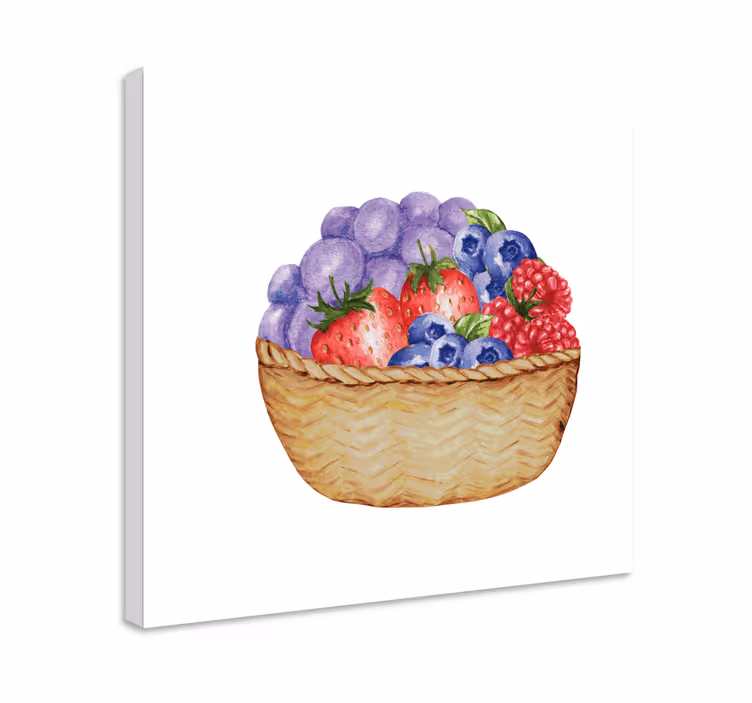 Slika na platnu voće bogata voćna košara - TenStickers