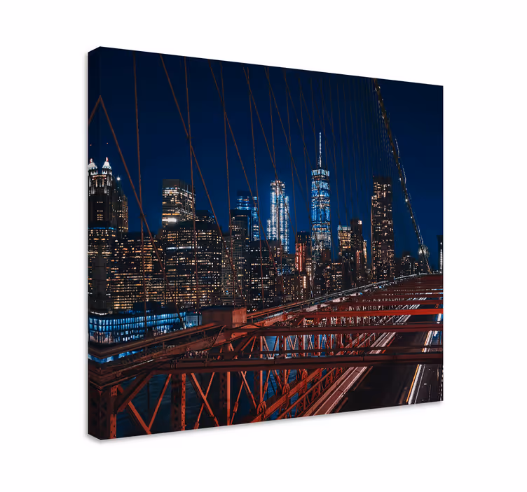 Slika na platnu gradova pogled na brooklyn bridge - TenStickers