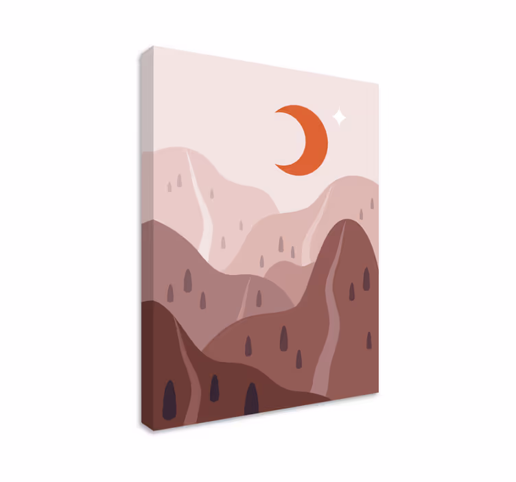 Slika na platnu krajolici planinskog terena - TenStickers