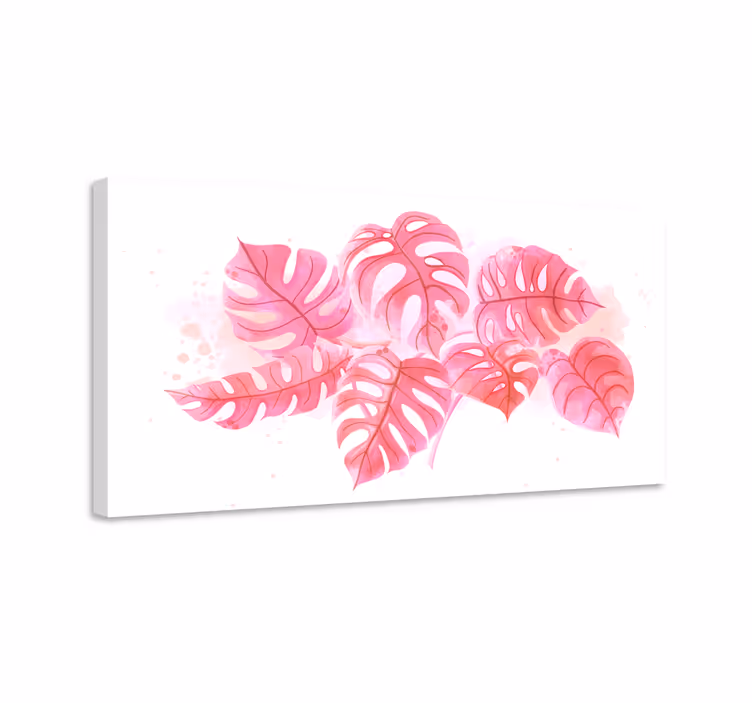 Slika na platnu cvijeće i biljke monstera aranžman - TenStickers
